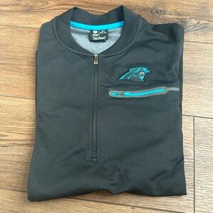 Nike dri-fit Carolina Panthers NFL half zip jacket. Size: medium. Worn once.
